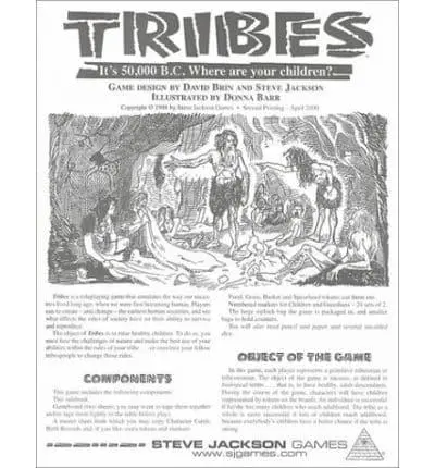 Steve Jackson Games: Tribes (USED)