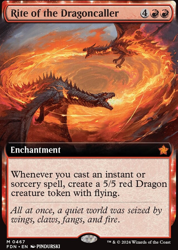 Rite of the Dragoncaller [#0467 Extended Art] (FDN-M-FOIL)