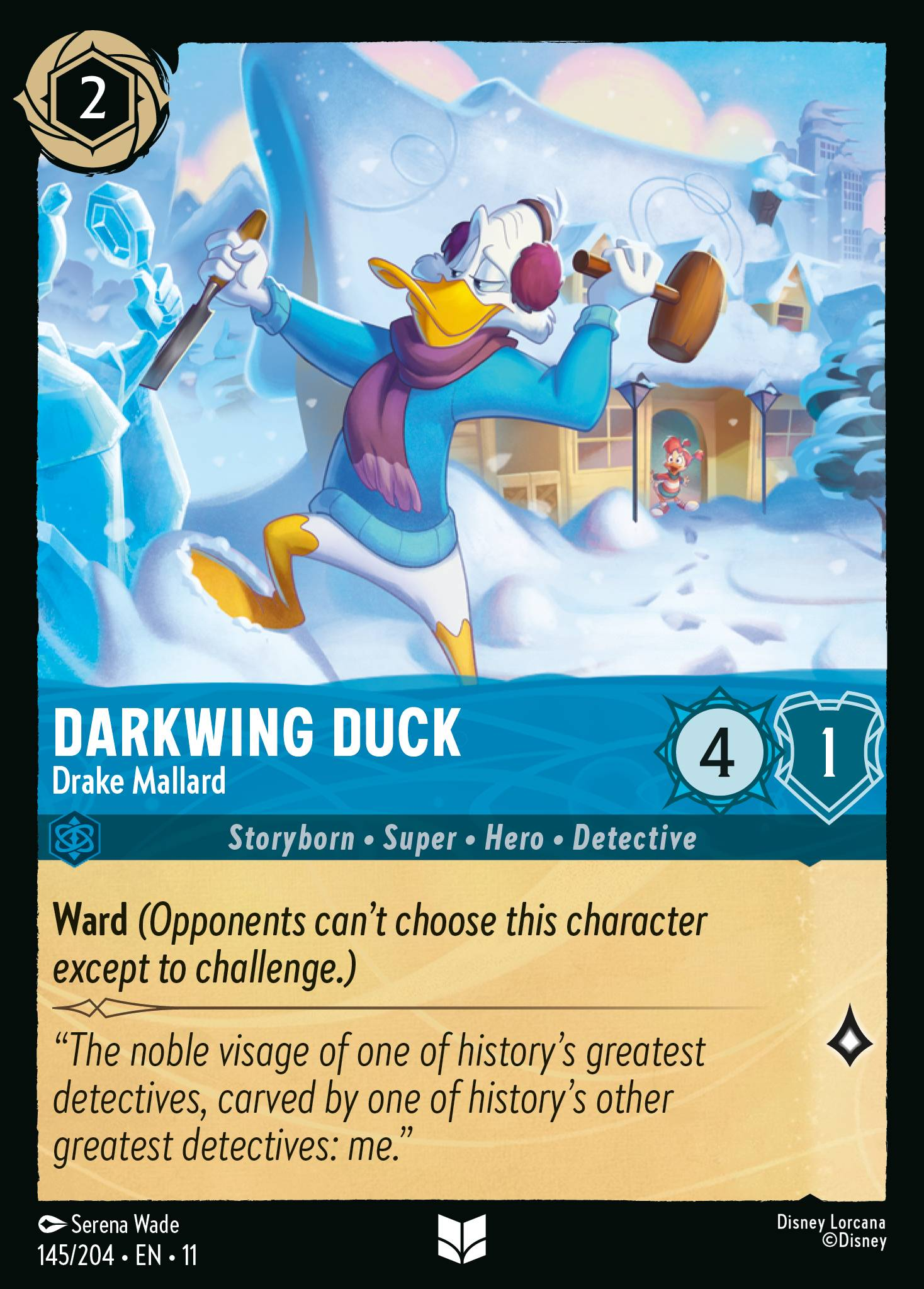 Darkwing Duck - Drake Mallard (145/204 - Winterspell)  Uncommon