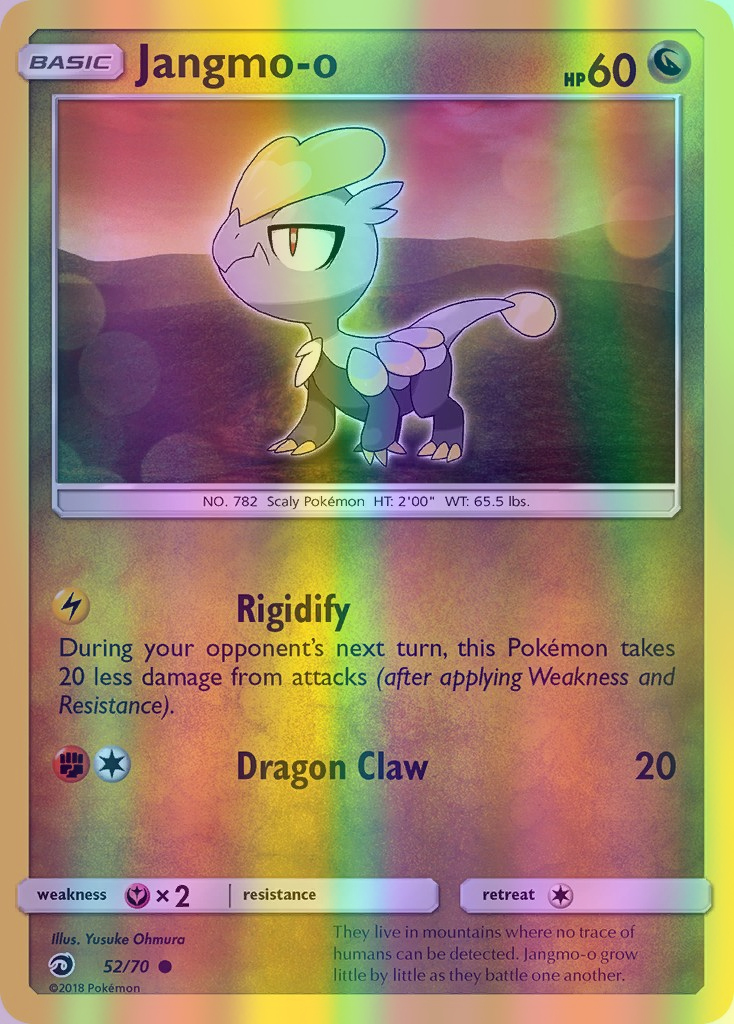 Jangmo-o - 52/70 (DRM) Common - Near Mint Reverse Holofoil