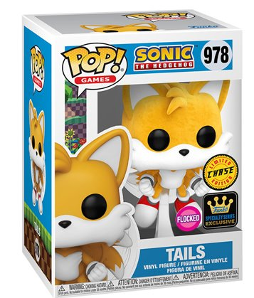 POP Figure: Sonic the Hedgehog #0978 - Tails Flying (Specialty Series) (Flocked) (Chase)