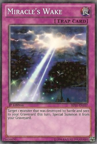 Miracle's Wake (Starfoil) (BP01-EN107) Starfoil Rare - Near Mint 1st Edition