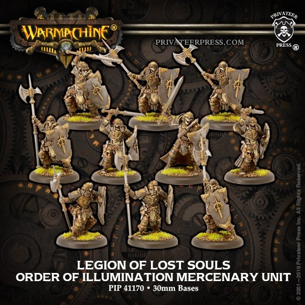 Warmachine: Mercenaries - Morrowan: Legion of Lost Souls, Unit (10 Metal)