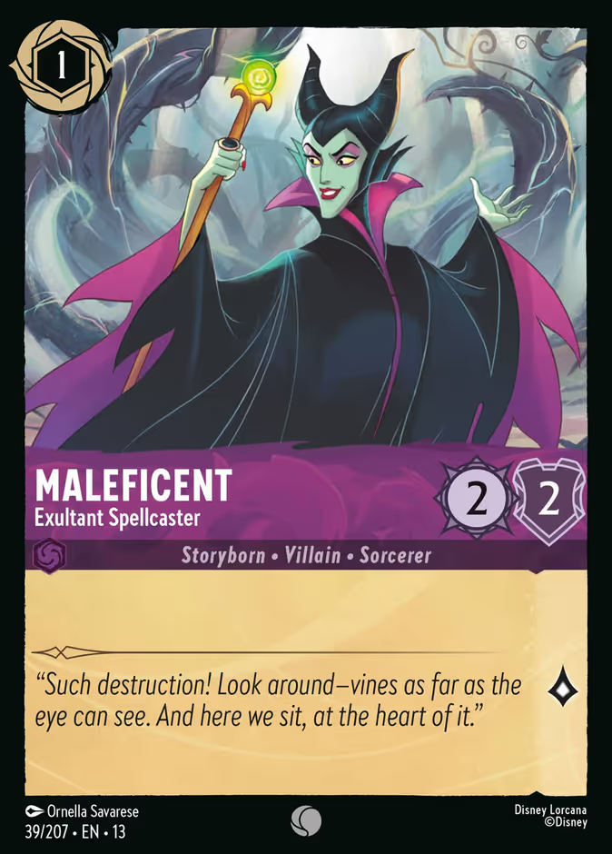Maleficent - Exultant Spellcaster (039/204 - Attack of the Vine!) Common
