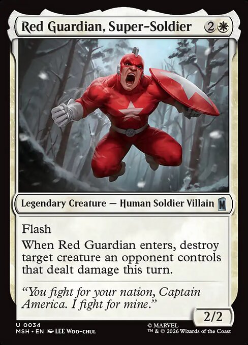 Red Guardian, Super-Soldier [ #0034 ] (MSH-U)