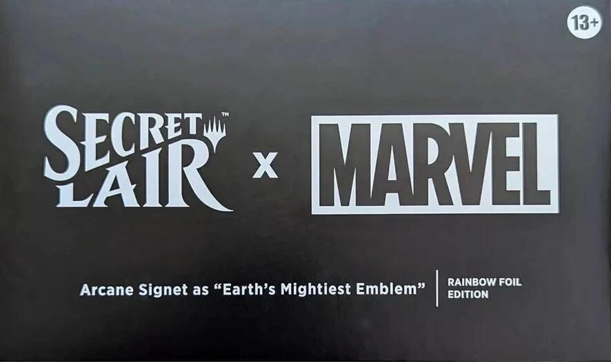 MTG: Secret Lair x Marvel: Arcane Signet as "Earth's Mightiest Emblem" Rainbow Foil