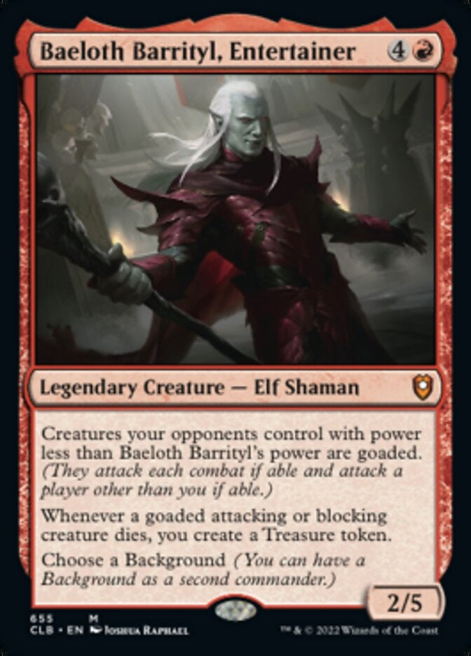 Baeloth Barrityl, Entertainer [#655 Commander Decks] (CLB-M-FOIL)