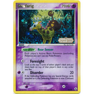 Girafarig - 16/92 (LM) Rare - Damaged Reverse Holofoil
