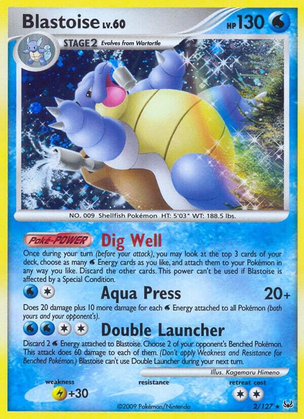 Blastoise (2/127) - Heavy Play Reverse Holo