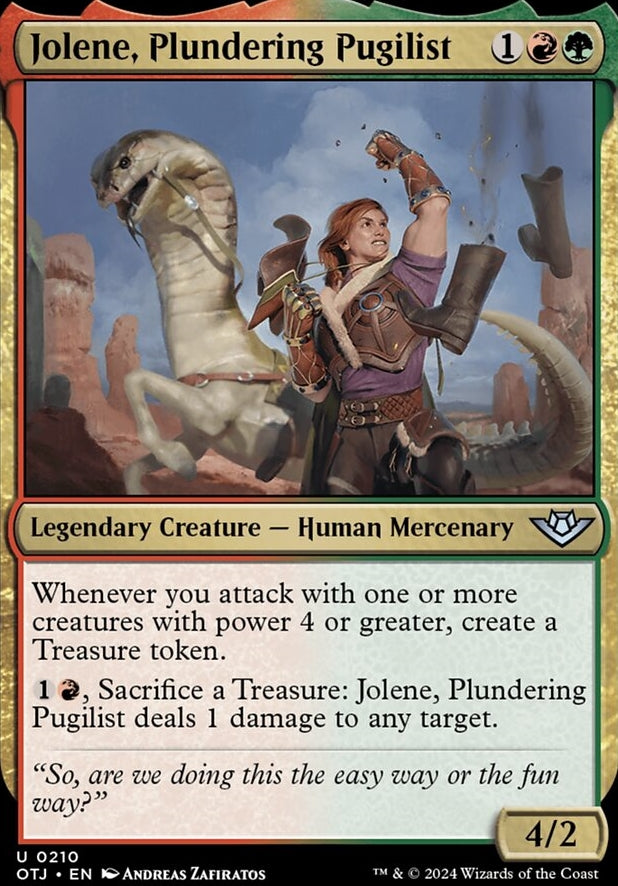 Jolene, Plundering Pugilist [#0210] (OTJ-U-FOIL)