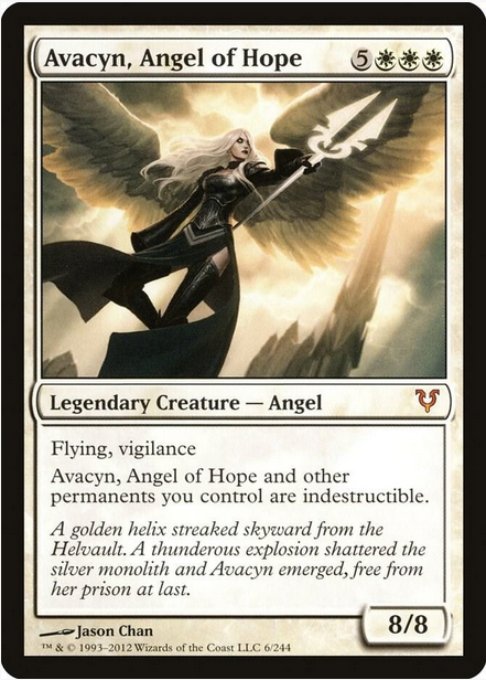 Avacyn, Angel of Hope (AVR-M-FOIL) Heavy Play