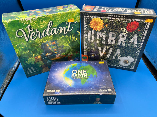 Helene Charity Raffle: Board Game Lot - One Earth, Umbra Via & Verdant ($125 Value)