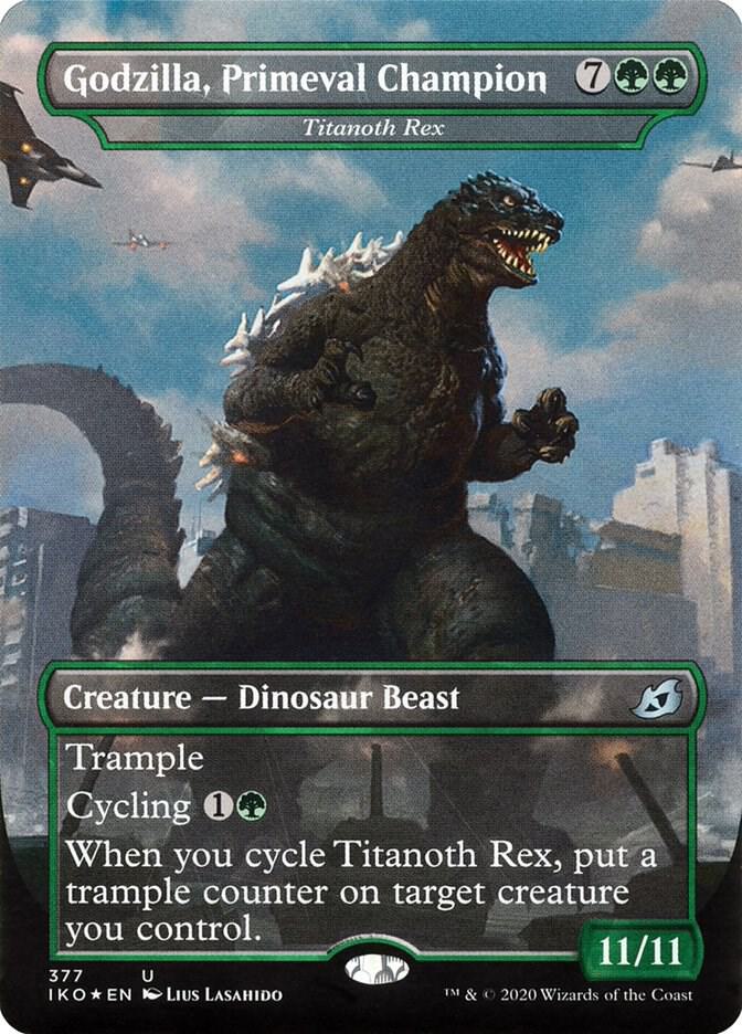 Godzilla, Primeval Champion [#377 Godzilla: Titanoth Rex] (IKO-U-FOIL)