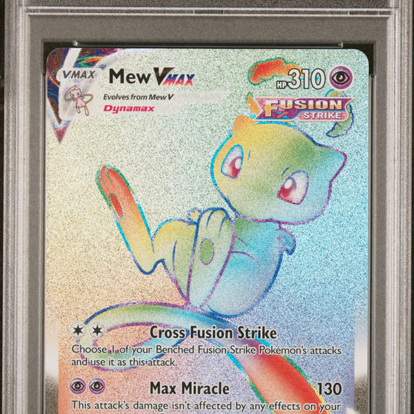 Mew VMAX - 268/264 (SWSH08) Secret Rare - Near Mint (Graded - PSA 10) Mew VMAX - 268/264 (SWSH08) Secret Rare - Near Mint (Graded - PSA 10)
