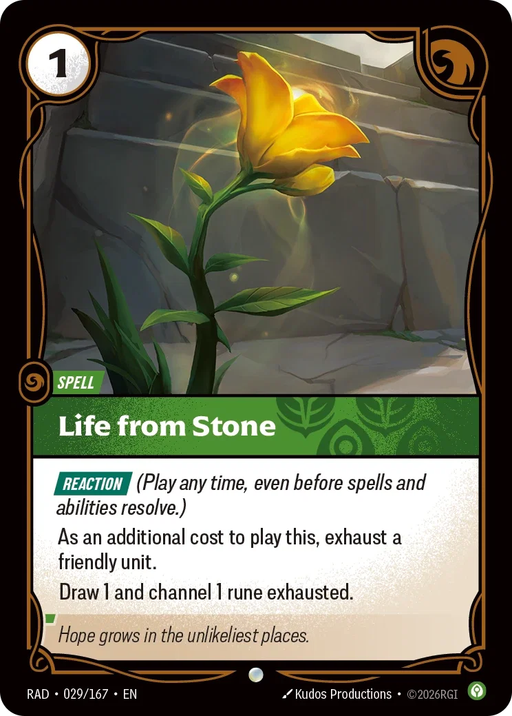 Life from Stone - 029/167 (RAD) Common