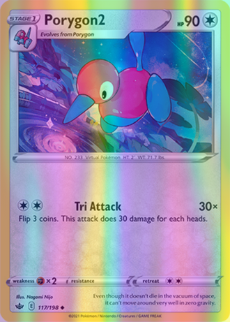 Porygon2 - 117/198 (SWSH06) Uncommon - Near Mint Reverse Holofoil