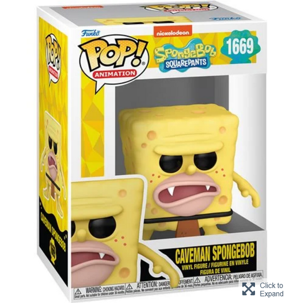 POP Figure: Spongebob #1669 - Caveman SpongeBob 25th Anniversary