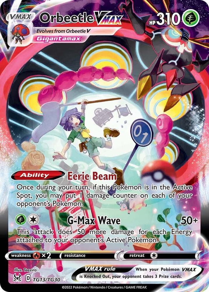Orbeetle VMAX - TG13/TG30 (SWSH11:TG) Ultra Rare Light Play -  Holofoil