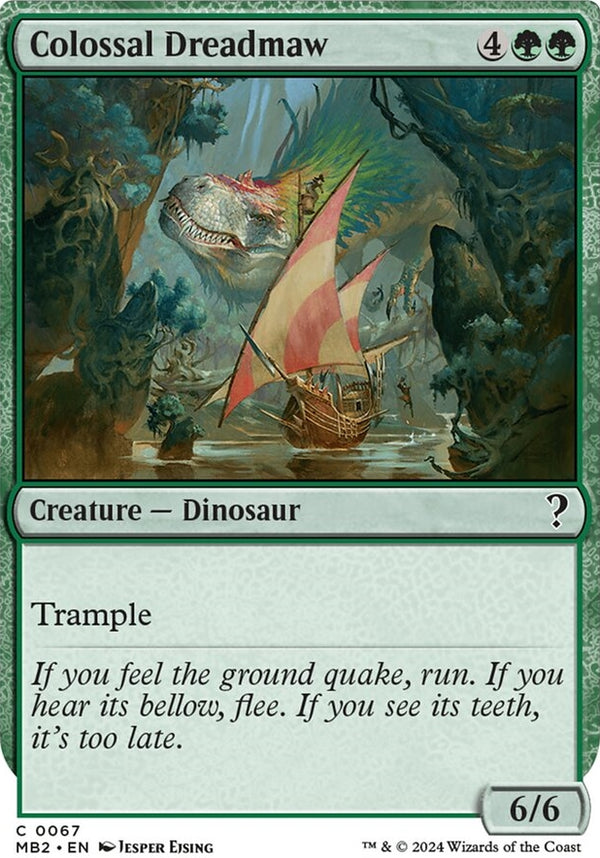 Colossal Dreadmaw [#0067 White-Border] (MB2-C)