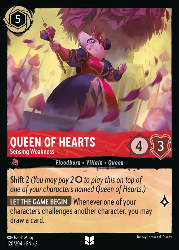 Queen of Hearts - Sensing Weakness (Rise of the Floodborn 120/204) Uncommon - Near Mint