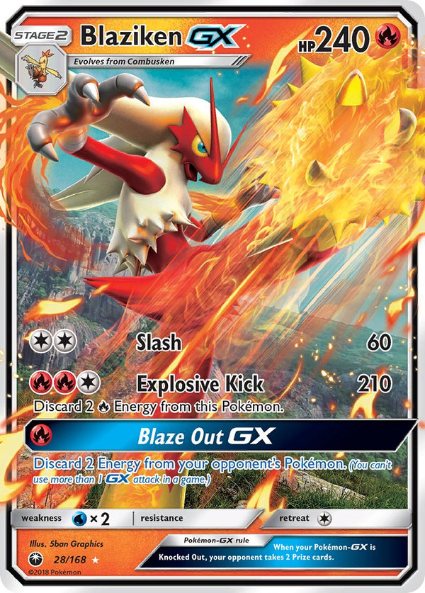 Blaziken GX - 028/168 (CES) Ultra Rare - Near Mint Holofoil