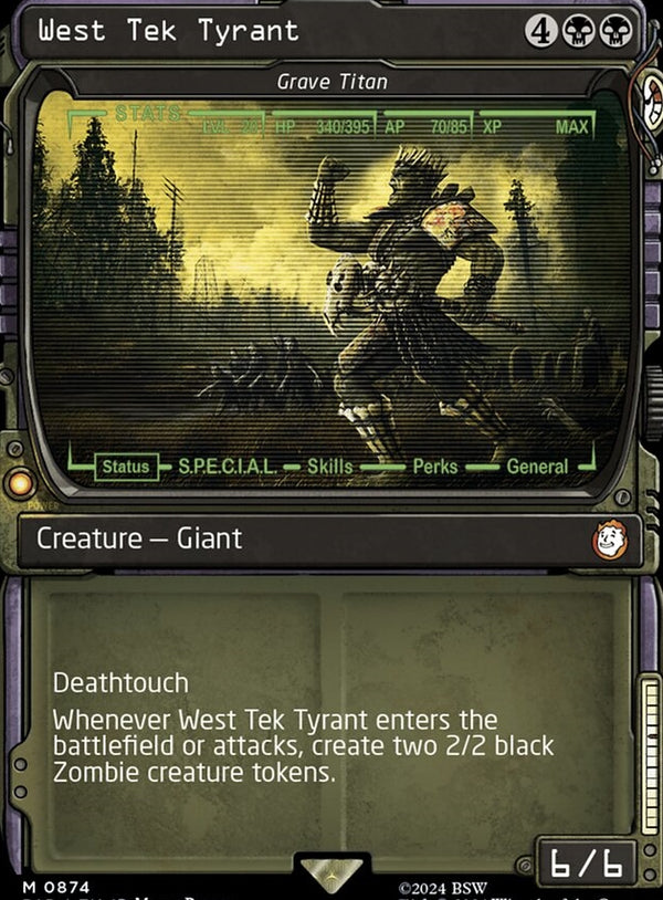 West Tek Tyrant [#0874 Grave Titan Showcase Surge Foil] (PIP-M)