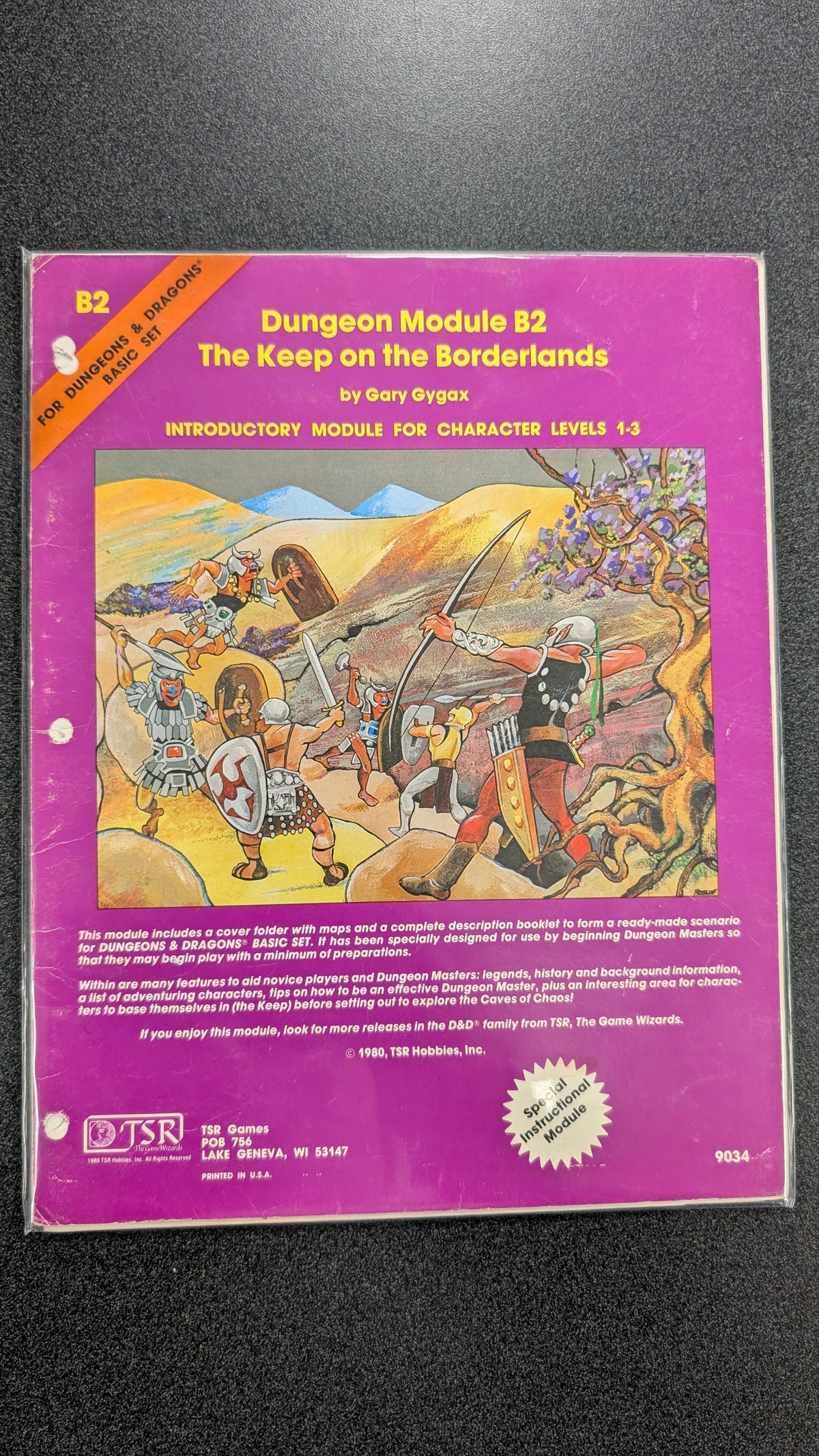 D&D: Dungeon Module B2 - The Keep on the Borderlands (USED) (9034) 3rd Printing