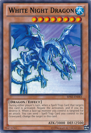 White Night Dragon (Mosaic Rare) (BP02-EN083) Mosaic Rare - Near Mint Unlimited