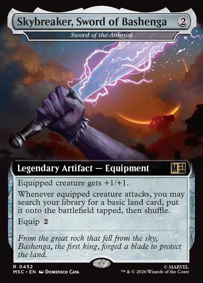 Skybreaker, Sword of Bashenga - Sword of the Animist [ #0452 Extended Art ] (MSC-R)