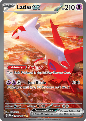 Latias ex - 239/191 (SSP) Special Illustration Rare - Near Mint Holofoil