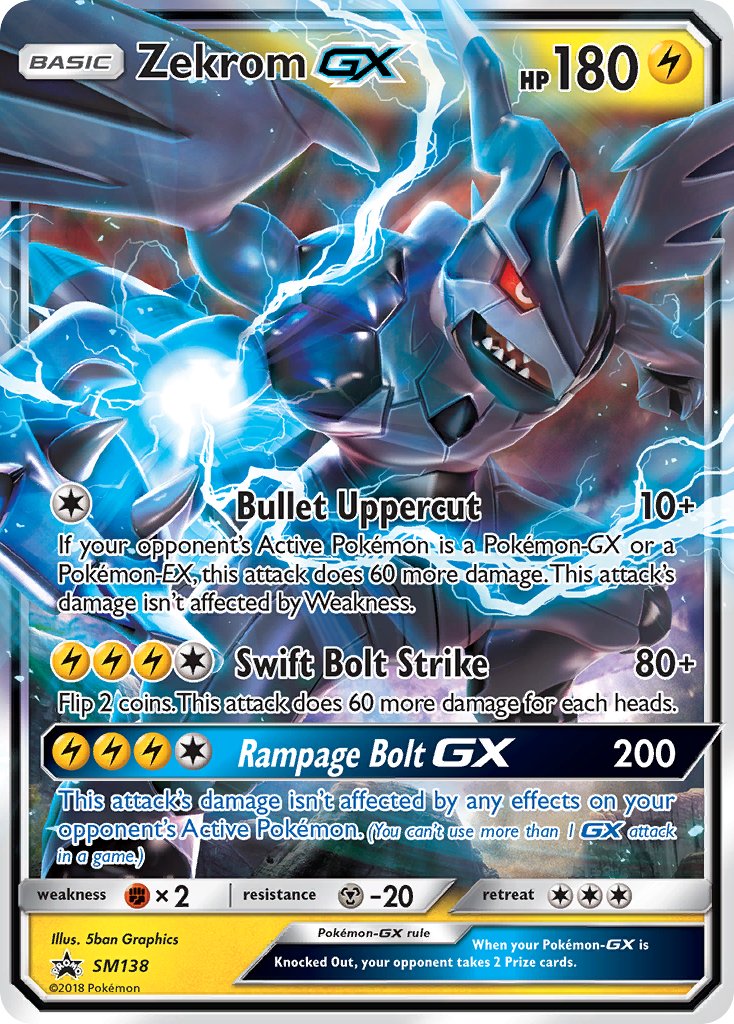 Zekrom GX - SM138 (SM:PR) Promo - Near Mint Holofoil