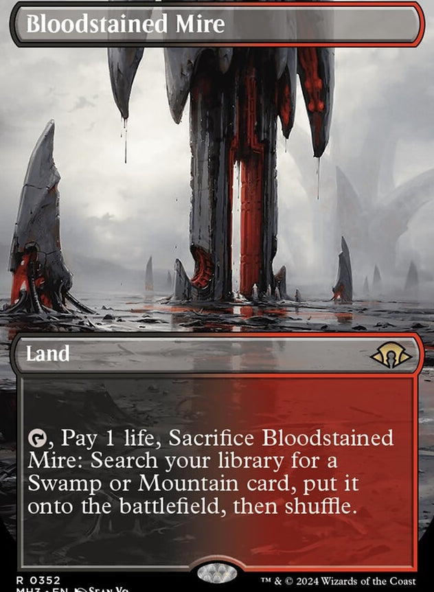 Bloodstained Mire [#0352 Borderless] (MH3-R-FOIL)