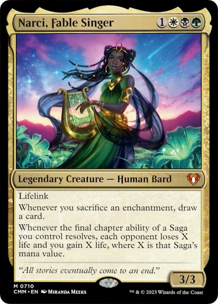 Narci, Fable Singer [#0710 New Commander Cards] (CMM-M-FOIL)
