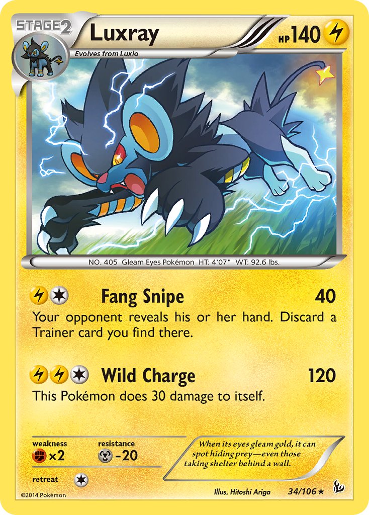 Luxray - 034/106 (FLF) Rare - Near Mint