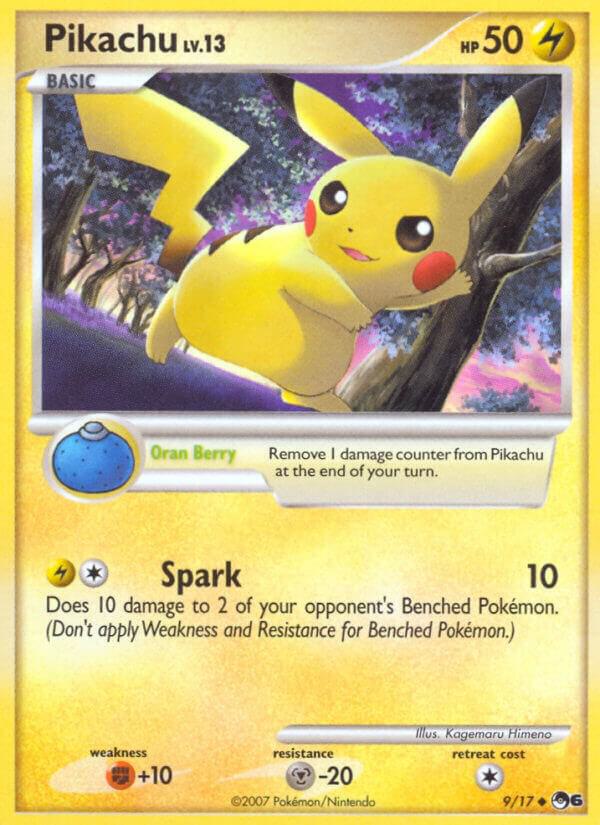 Pikachu - 9/17 (POP) Common - Heavy Play 1st Edition