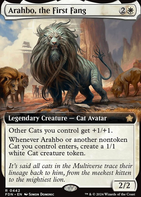 Arahbo, the First Fang [#0442 Extended Art] (FDN-R-FOIL)