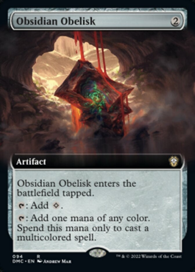 Obsidian Obelisk [#094 Extended Art] (DMC-R)