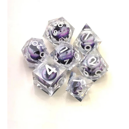 Sharp Edge Moving Eye RPG Dice Set - Medusa's Gaze