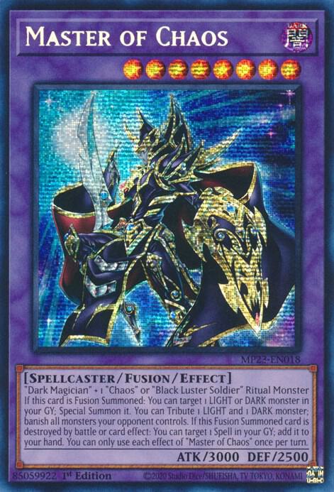 Master of Chaos (MP23-EN018) Prismatic Secret Rare Near Mint 1st Edition