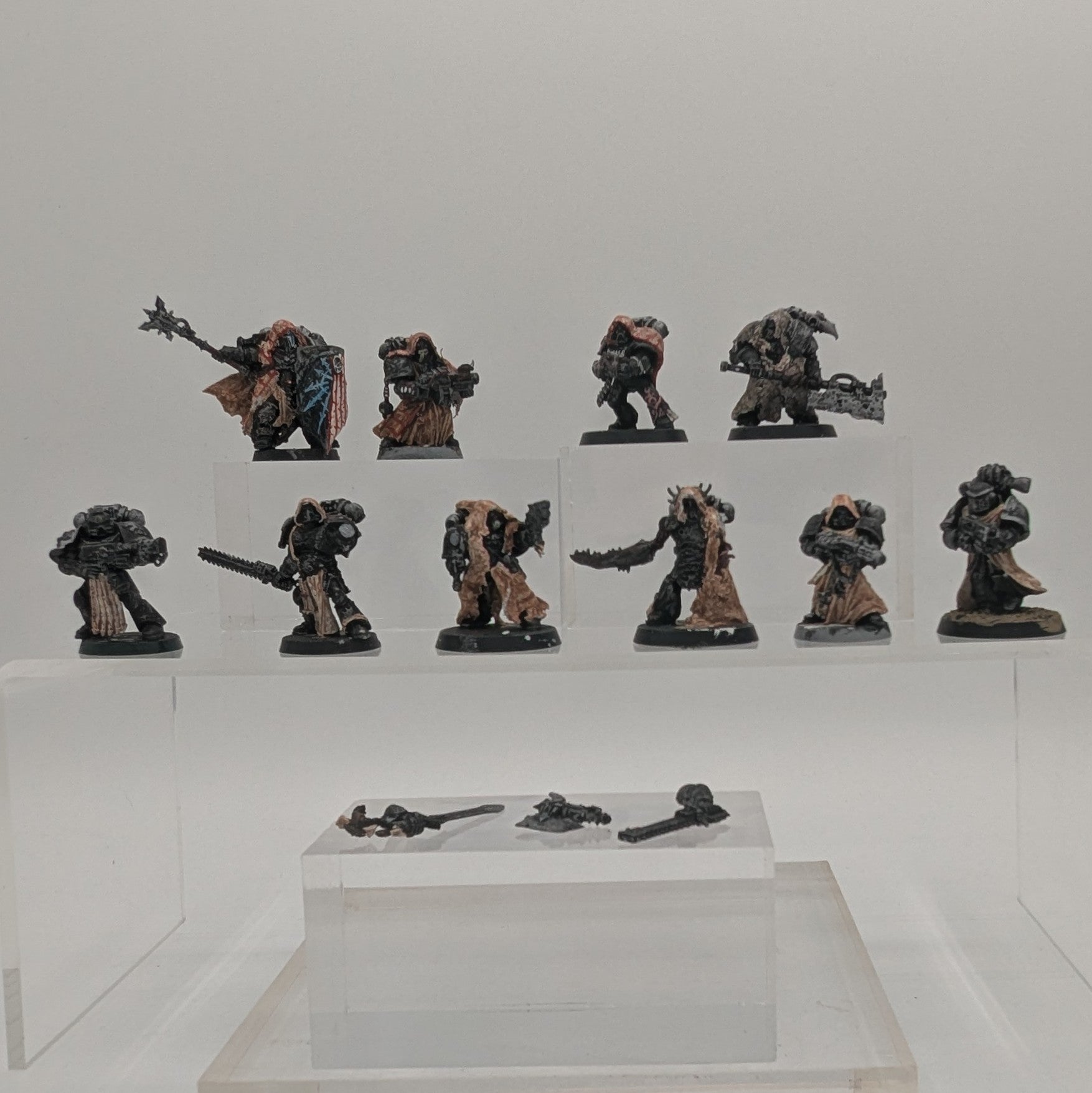 40K: Heretic Astartes: Chaos Space Marines - Legionaries (USED, OOP, KITBASHED) [LOT#1]
