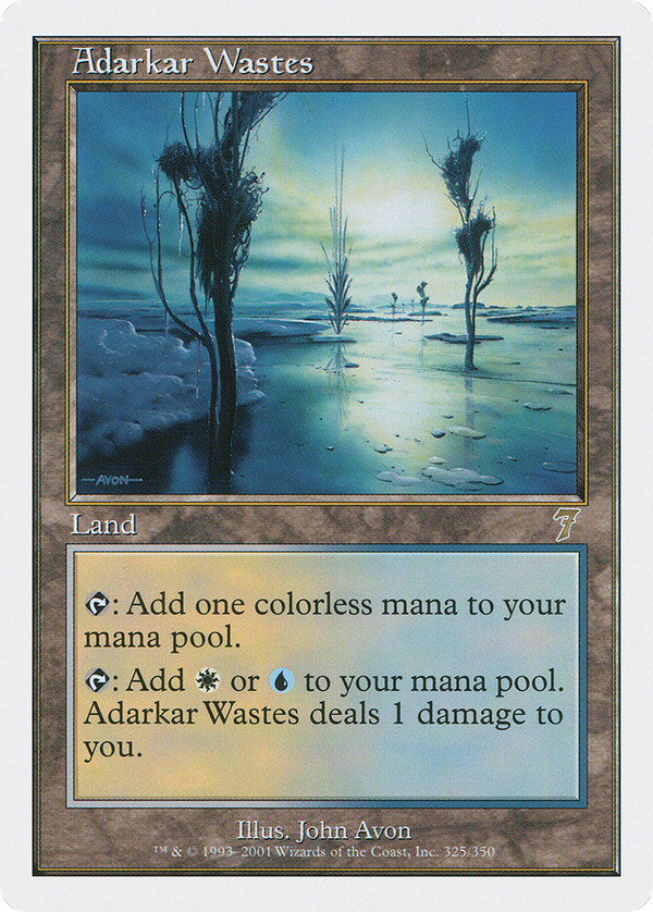 Adarkar Wastes (7ED-R) Light Play