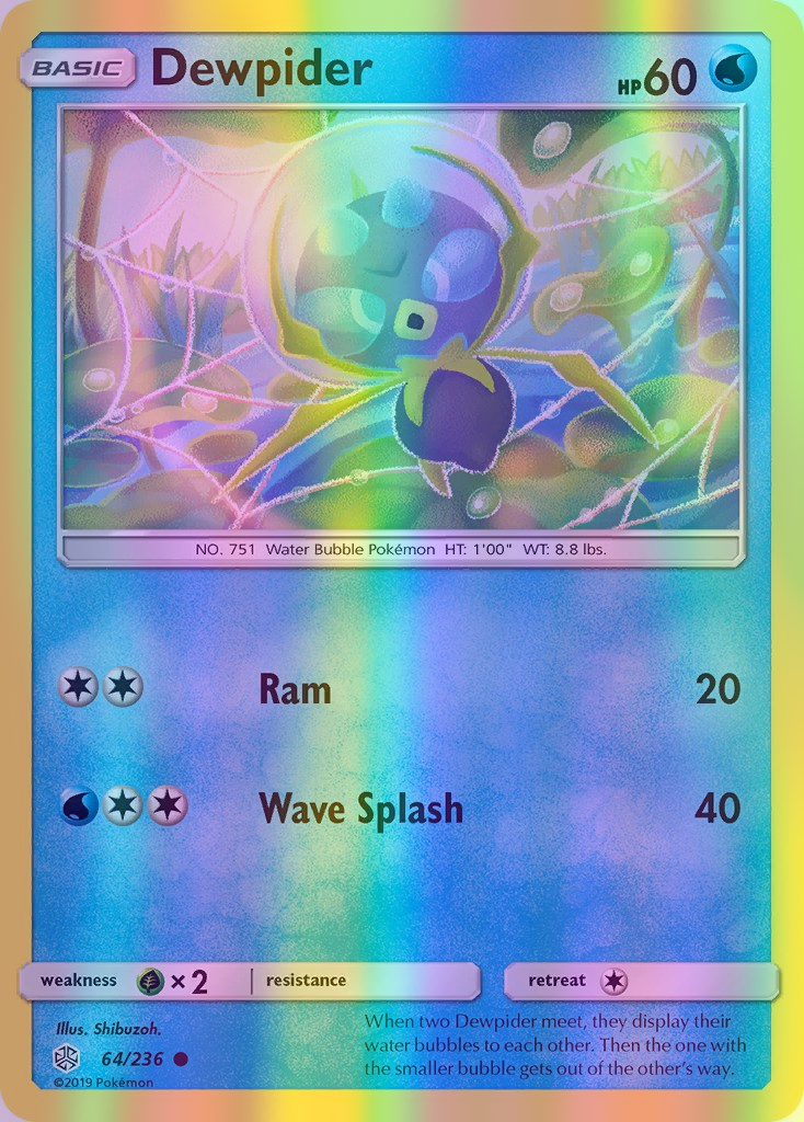 Dewpider - 064/236 (CEC) Common - Near Mint Reverse Holofoil