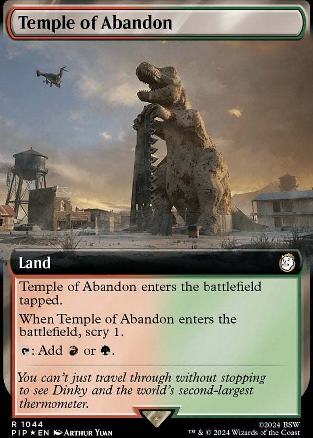 Temple of Abandon [#1044 Extended Art Surge Foil] (PIP-R)