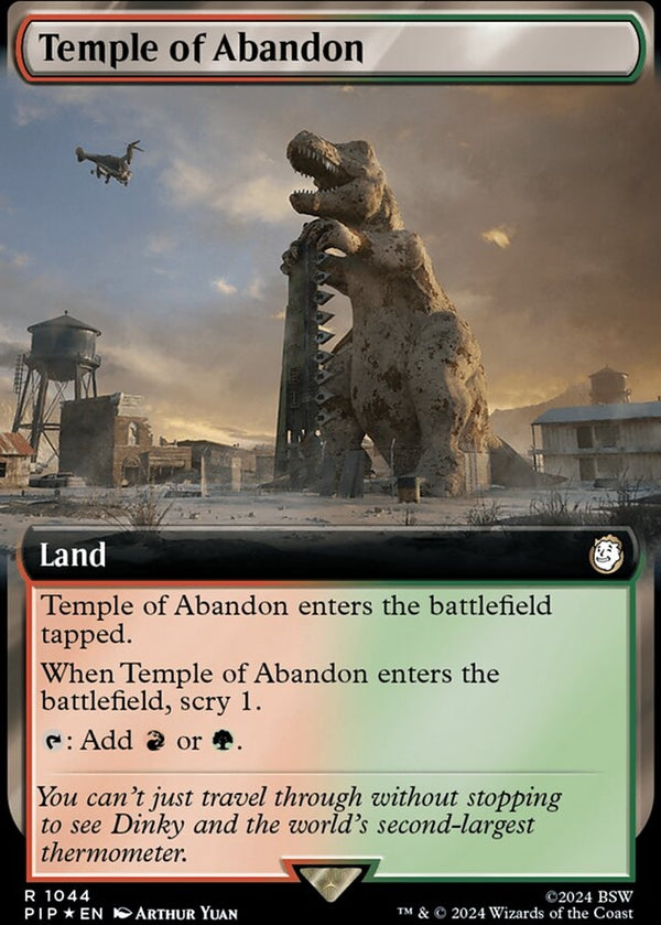 Temple of Abandon [#1044 Extended Art Surge Foil] (PIP-R)