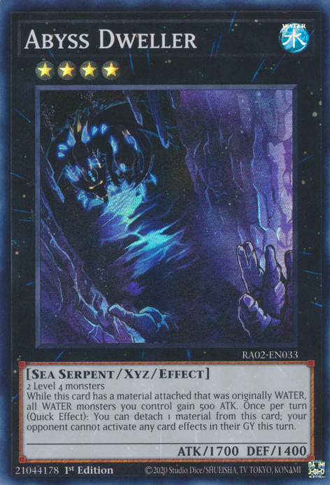 Abyss Dweller (RA02-EN033) Super Rare - Near Mint 1st Edition