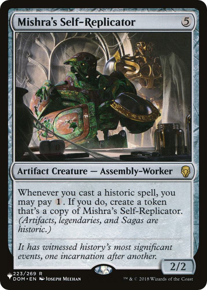Mishra's Self-Replicator (DOM-R-LIST)
