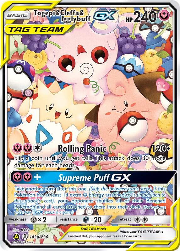 Togepi & Cleffa & Igglybuff GX - 143a/236 (CEC) Promo - Near Mint Holofoil