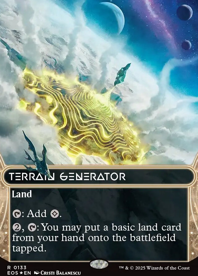Terrain Generator [ #0133 Galaxy Foil Borderless Stellar Sights ] (EOS-R)