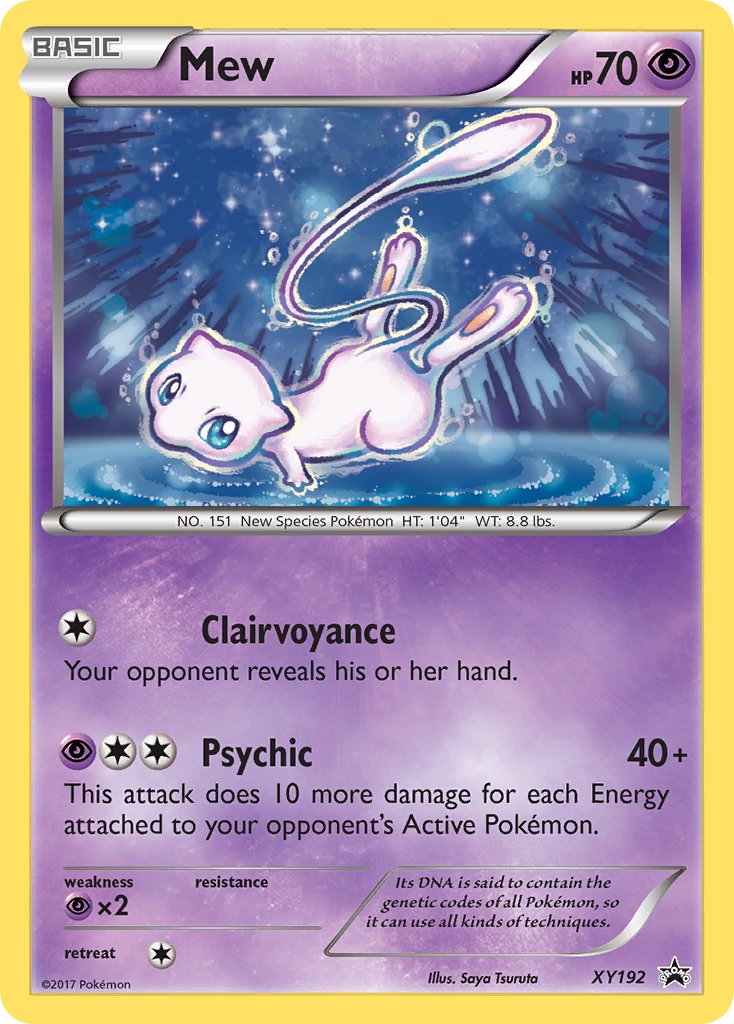 Mew - XY192 (XY:PR) Promo - Near Mint Holofoil