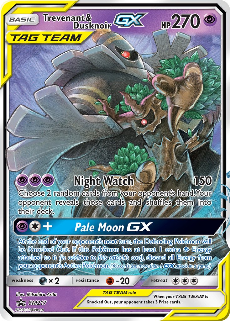 Trevenant & Dusknoir GX - SM217 (SM:PR) Promo - Near Mint Holofoil